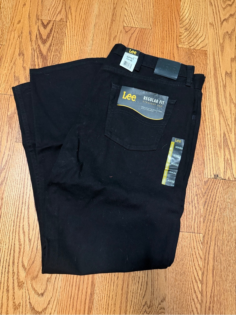 Lee Men’s Relaxed Fit Straight Leg Jeans - Black